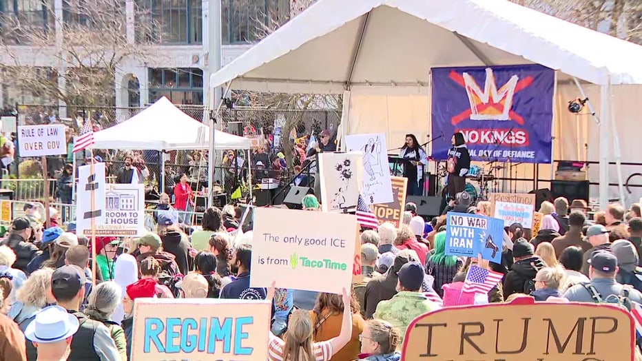 no kings protesters gather on capitol hill on march 28 2026