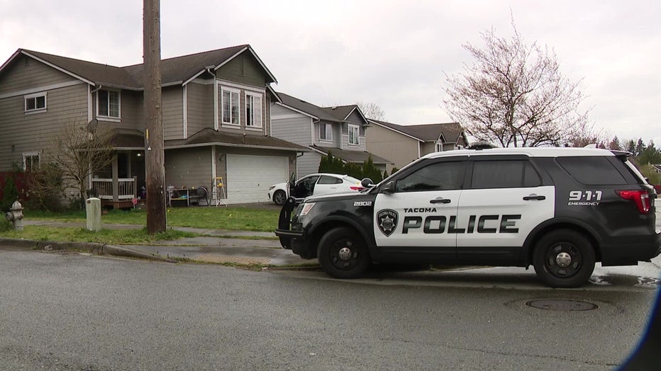 tacoma police responds to crime scene where stray bullets hit nearby homes and cars