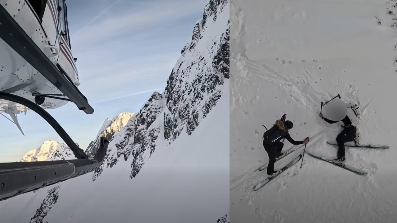 Video shows two skiers rescued in WA's North Cascades