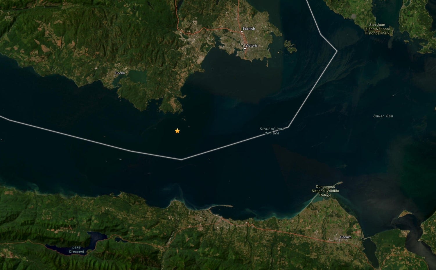 2.6 magnitude earthquake strikes Strait of Juan de Fuca near Port Angeles, WA