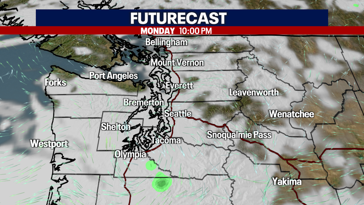 Seattle weather: Clouds increasing ahead of Tuesday showers