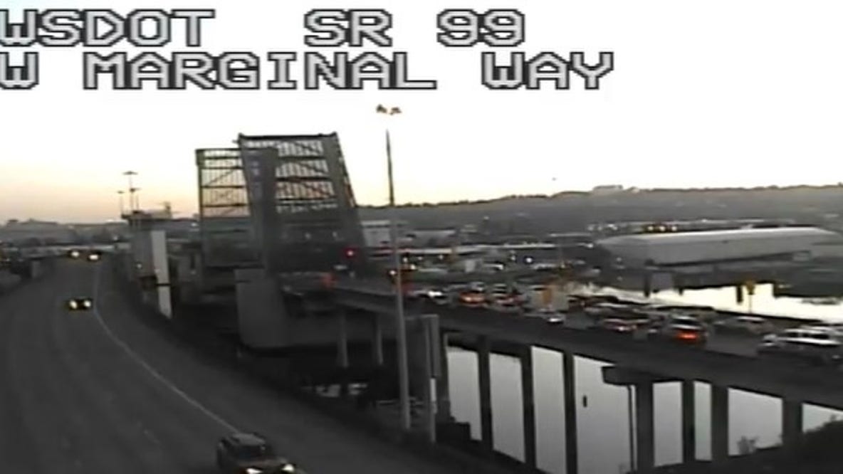 All lanes of Seattle's SR 99 First Avenue bridge reopen after being stuck in open position