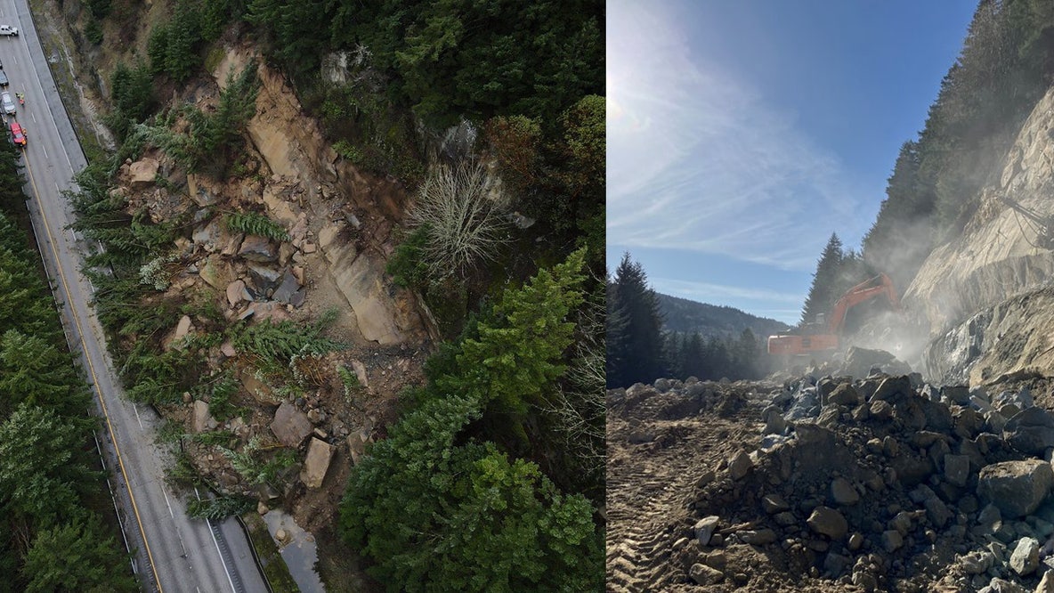 Here's when northbound I-5 near Bellingham fully reopens after landslide