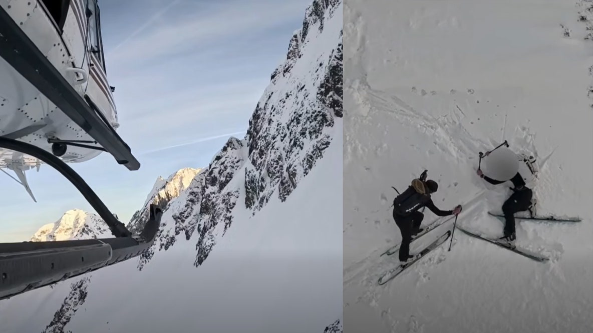 Video shows two skiers rescued in WA's North Cascades