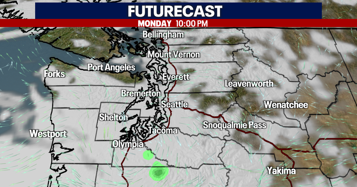 Seattle weather: Clouds increasing ahead of Tuesday showers