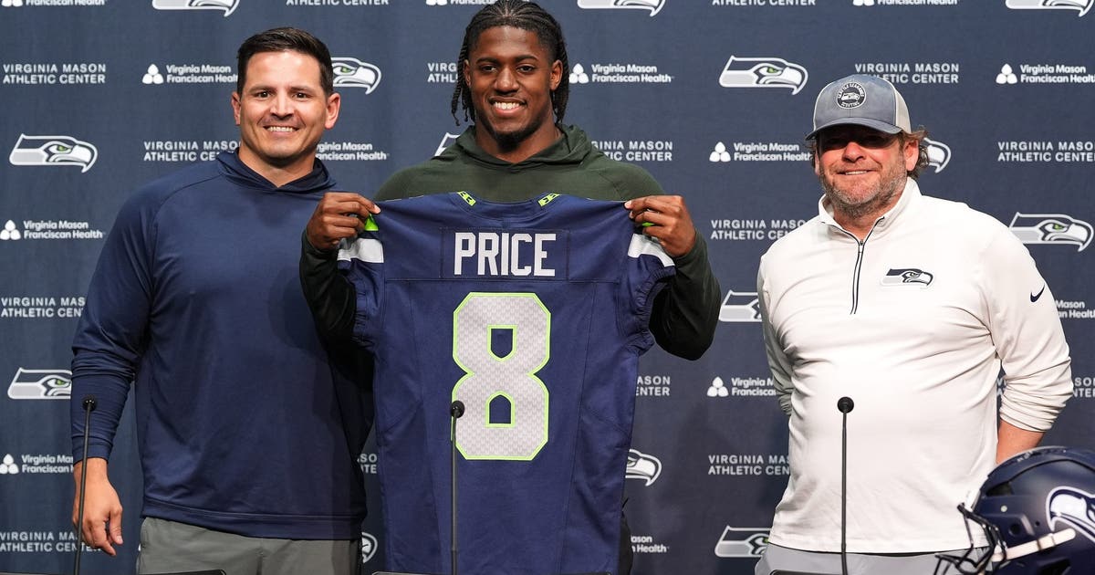 Seattle Seahawks introduce first-round pick Jadarian Price ahead of rookie mini-camp