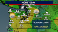 Seattle weather: 70s stick around Monday