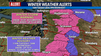 Seattle weather: Winter storm in Cascades Tuesday night