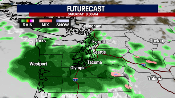 Warm spring weather gone by Saturday in Seattle