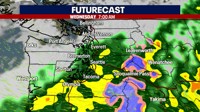 Seattle weather: Showers to start Wednesday, cooler afternoon temperatures