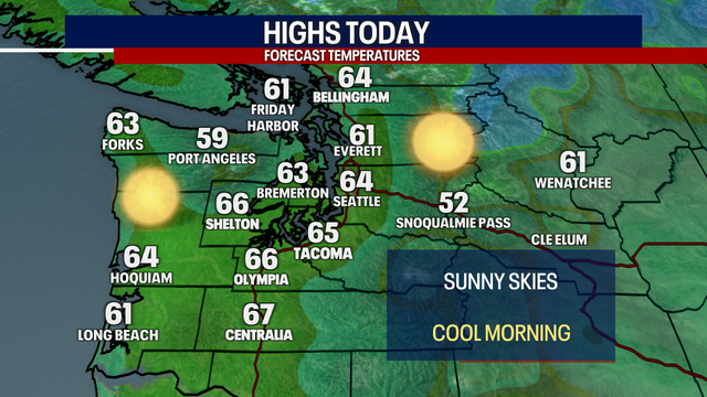 Seattle weather: Stunning sunny weekend ahead with mid-60s return