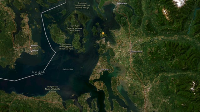 2.7 magnitude earthquake strikes near Anacortes, WA