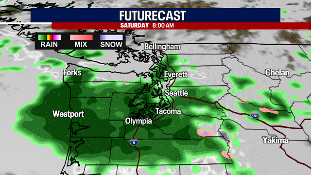 Warm spring weather gone by Saturday in Seattle