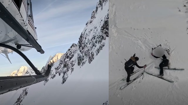 Video shows two skiers rescued in WA's North Cascades