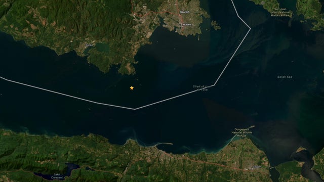 2.6 magnitude earthquake strikes Strait of Juan de Fuca near Port Angeles, WA