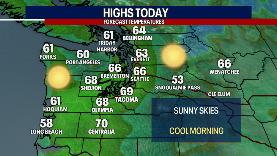 Another mild day on Sunday.