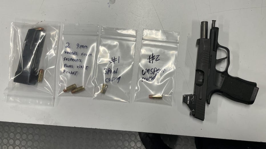 Seattle Police Department officers arrested a 22-year-old felon early Sunday after a reported shooting on Capitol Hill.
The suspect fired a gun into the air during a dispute over a suspected stolen bicycle, then fled before being found hiding nearby with a firearm and ammunition.
The suspect, prohibited from possessing guns and wanted on two warrants, was booked into King County Jail on firearm-related charges.