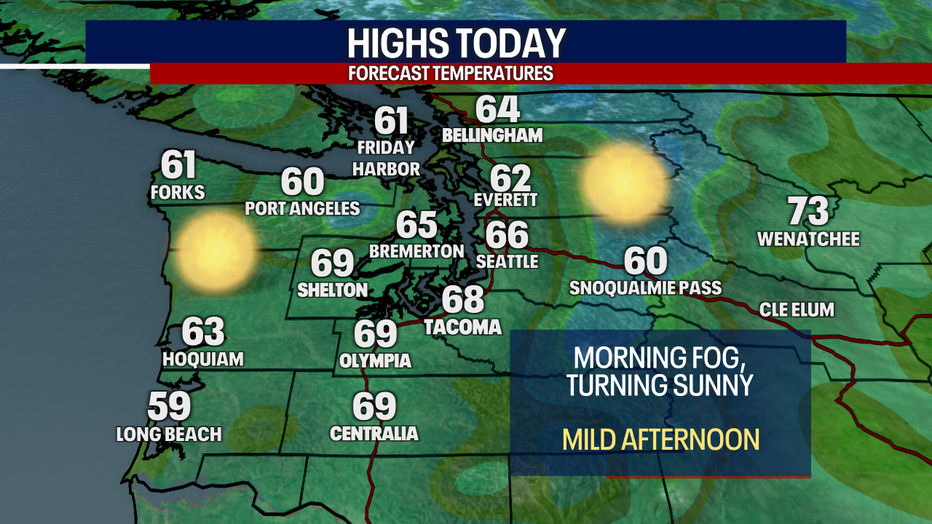 Warming up on Wednesday.