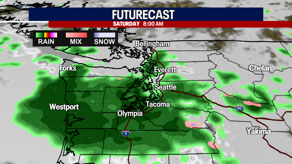 Seattle weather turns cooler this weekend as rain returns and temperatures drop from recent warmth.