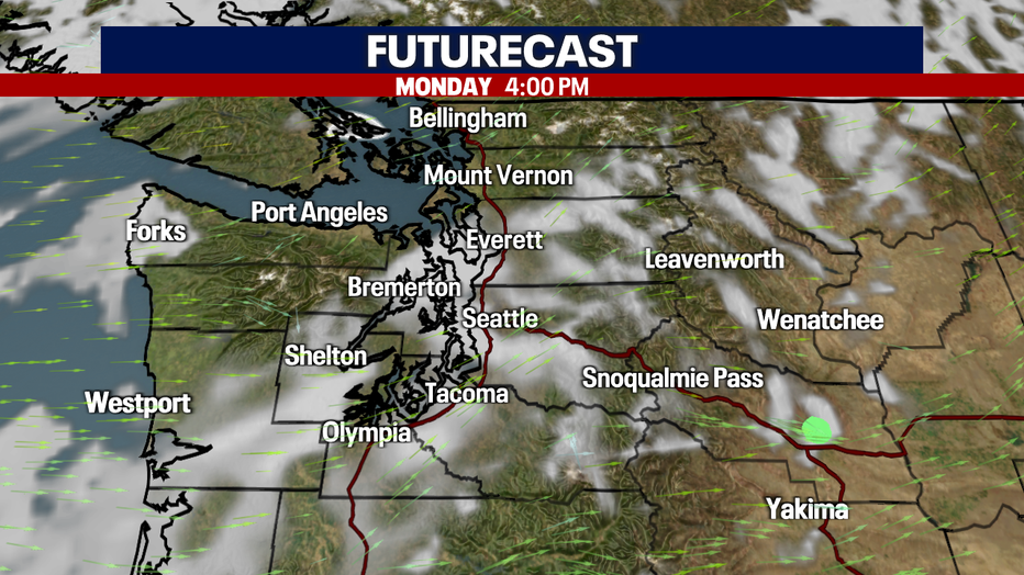 Dry and mild Monday around our region.