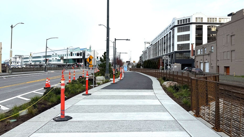 New plants and trees will take time to grow. Please help plants and trees flourish by keeping feet and paws out of planting beds.