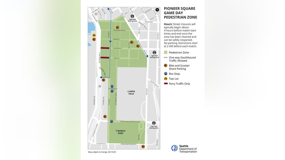 Pioneer Square World Cup Pedestrian Zone