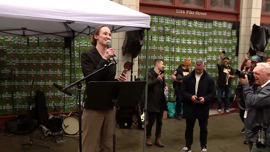Katie Wilson Starbucks Protest