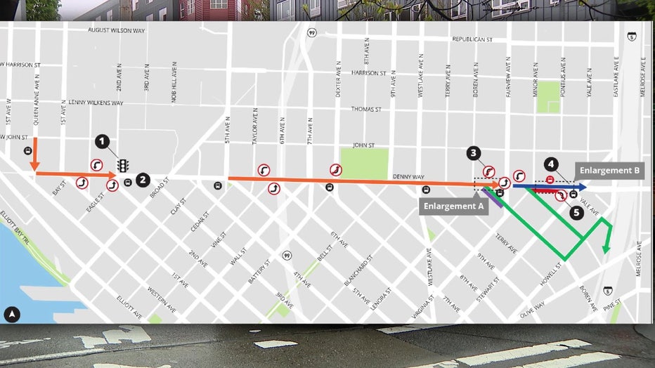 Denny Way Bus Lane Improvement Plan