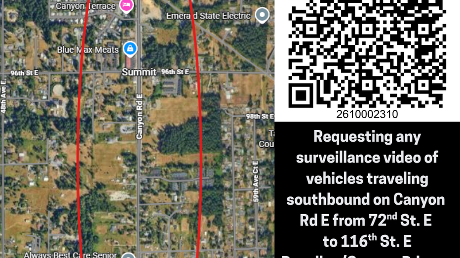 Map of where the crash happened