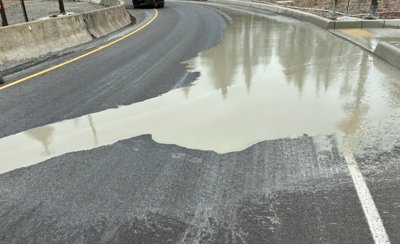 SR-18 to I-90 ramp closed in Snoqualmie, WA after concrete spill