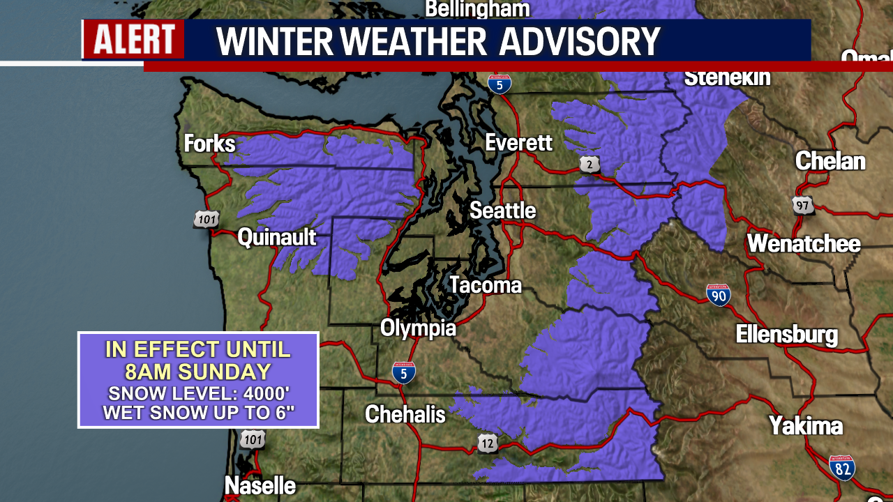 Seattle weather: Cool and wet start to weekend