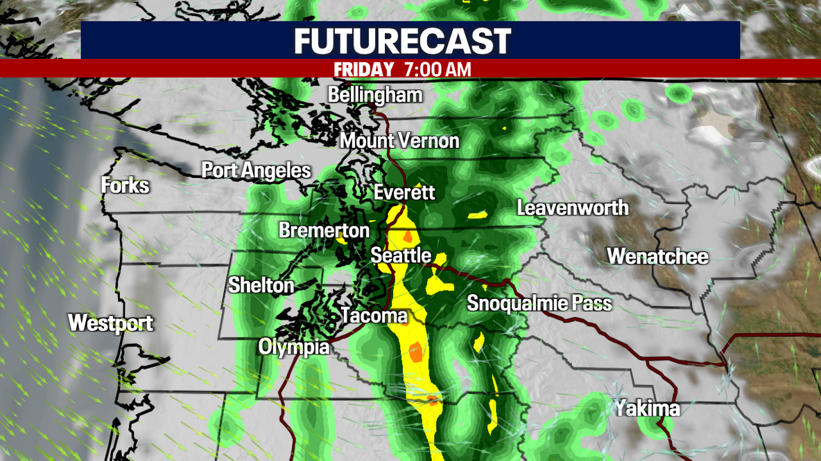 Seattle weather: Showers and cooler for Friday, drier weekend ahead