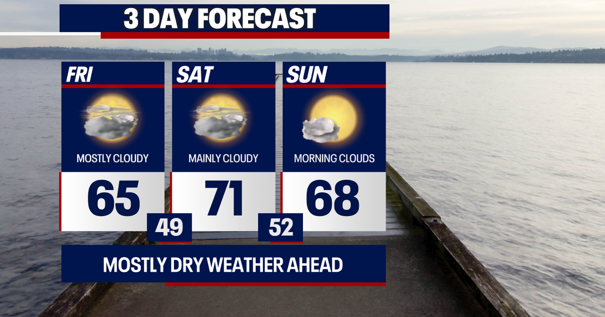 Seattle weather: Afternoon sunshine for Mother's Day