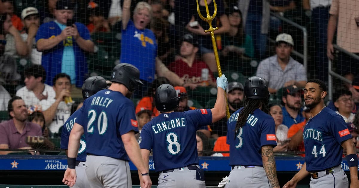 Canzone's first career grand slam sparks Seattle Mariners' 10-2 rout of the Astros