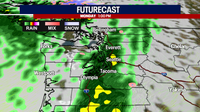 Seattle weather: Monday showers, wind, and thunder chance