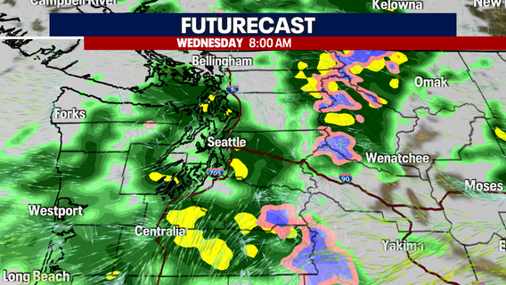 Seattle weather: Warmest day of the week, followed by lots of rain