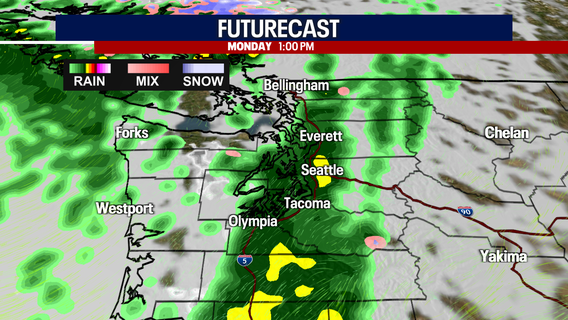 Seattle weather: Monday showers, wind, and thunder chance