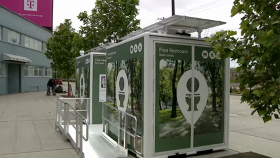 Seattle mayor cuts toilet paper ribbon to open Pioneer Square restrooms