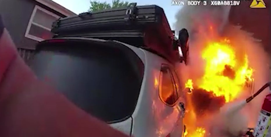 Video shows King County Sergeant help family escape fire | FOX 13