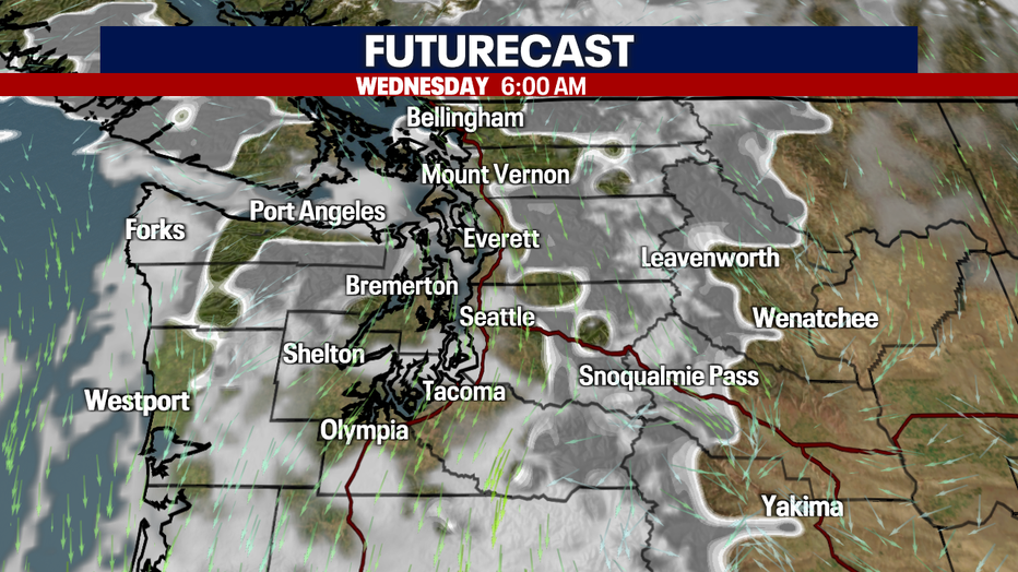 Morning clouds to start Wednesday.