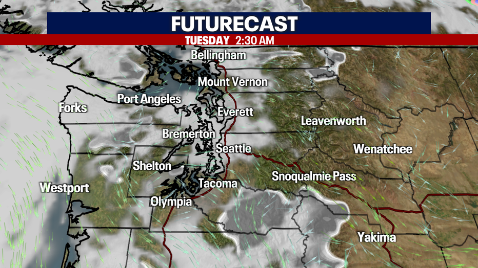 Low clouds Tuesday morning then sunbreaks.