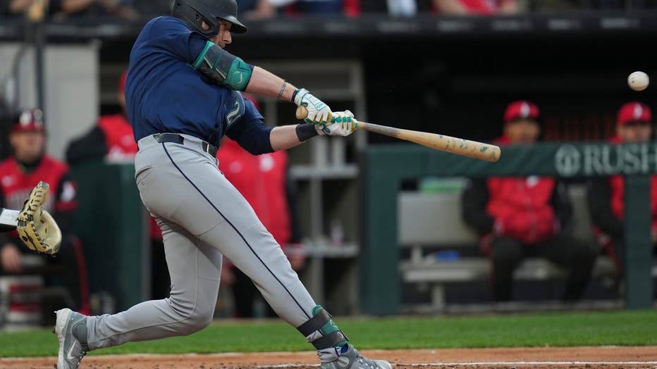 Seattle Mariners Luke Raley Hits Homer