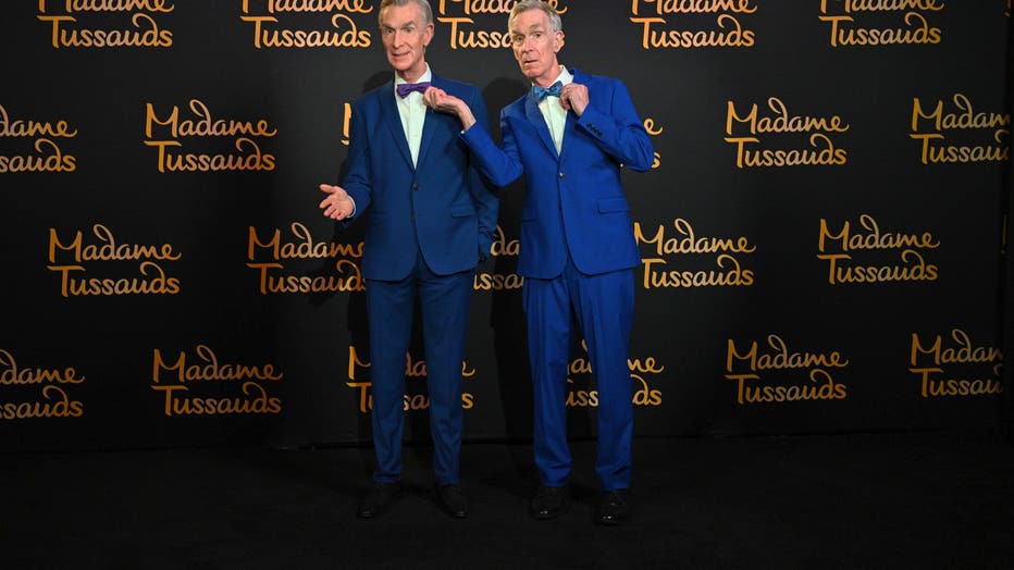 bill nye at his madame tussauds wax fgure reveal