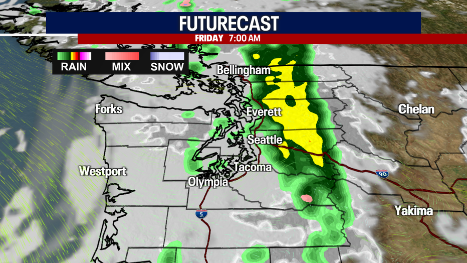Seattle weather stays dry and sunny Thursday before rain arrives Friday morning.