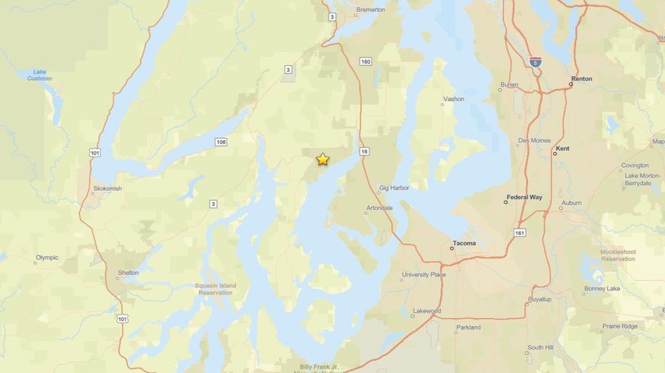 Gig Harbor 2.8 Magnitude Earthquake