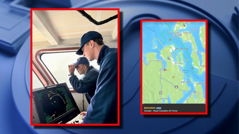 United States Coast Guard Northwest posts photo of search mission related to missing Point Wilson boater