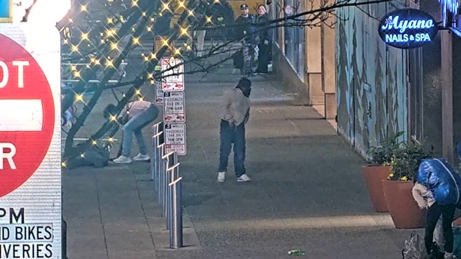 Downtown Seattle Assault Surveillance Video