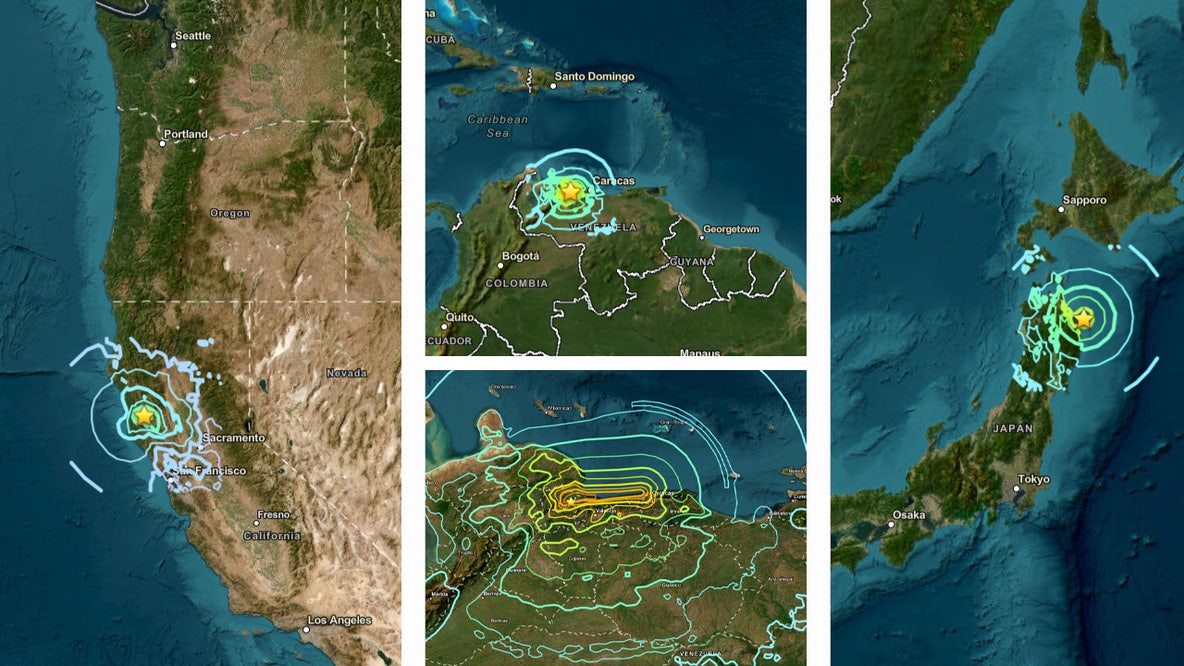 Massive earthquakes hit Venezuela, Japan, California in 8 hours