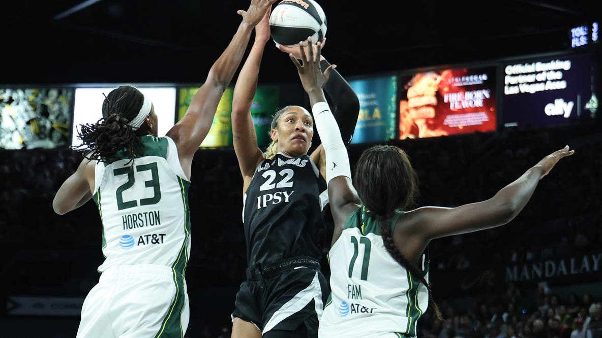 A'ja Wilson reaches 6,000 career points as Aces top Seattle Storm, 101-91