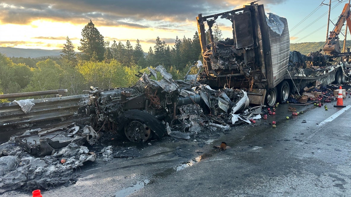 Westbound I-90 closed near Cle Elum, WA after semi-truck fire